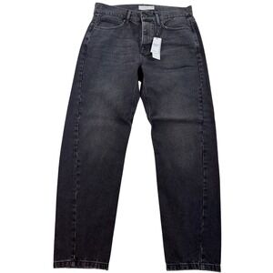 Topman‎ Washed Black Slim Tapered Jeans 30x32 Stretch Denim NWT Mens